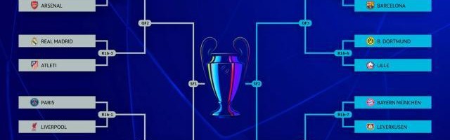 【欧冠16强抽签】马德里德比，德甲天王山，巴萨好签